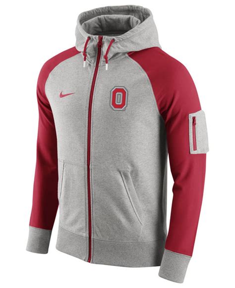 Nike Men's Ohio State Buckeyes Stadium Team First Full-zip Hoodie in ...