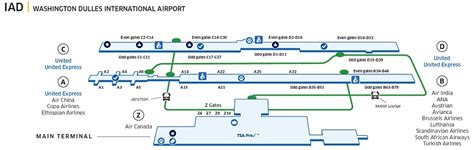 Washington Dulles Int'l (IAD) Airport Map | United Airlines