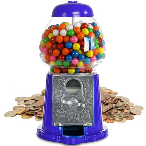 Playo 9” Metal Gumball Machine For Kids Bubble Gum Candy Dispenser ...