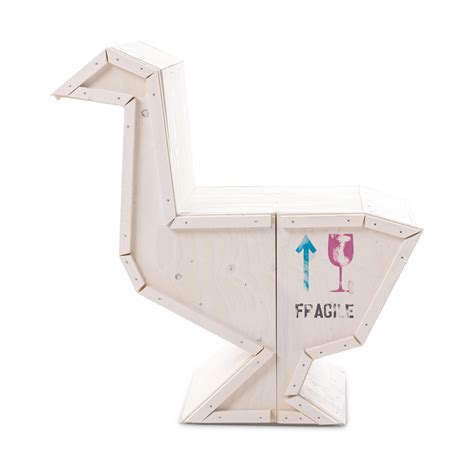 Sending Animals Wooden Furniture, Goose White - Gessato Design Store