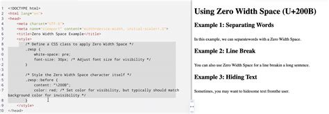 Zero Width Space (U+200B) - Copy And Paste ZWS - 2024