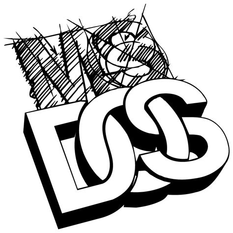 MS DOS Logo Black and White (1) – Brands Logos