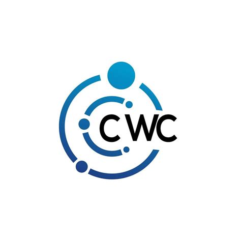 CWC letter logo design on white background. CWC creative initials letter logo concept. CWC ...