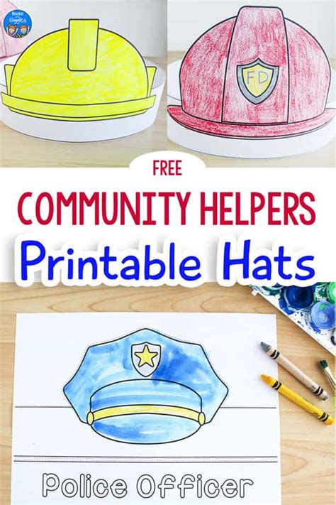 Community Helpers Hats Printables