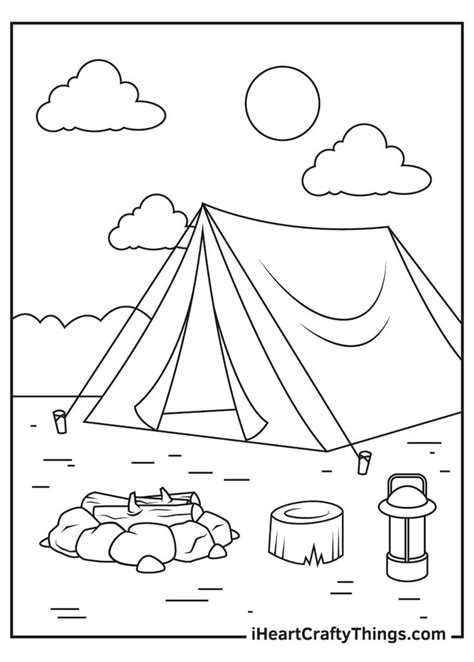 Free Camping Coloring Pages