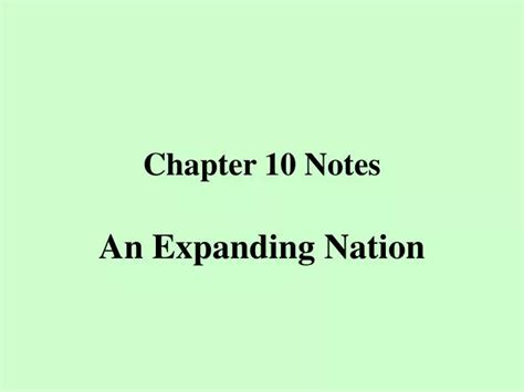 PPT - Chapter 10 Notes PowerPoint Presentation, free download - ID:4476447