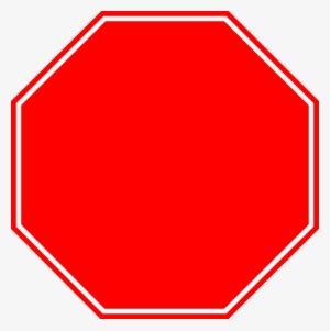 Blank Stop Sign Clipart - Red No Circle Vector - Free Transparent PNG Download - PNGkey