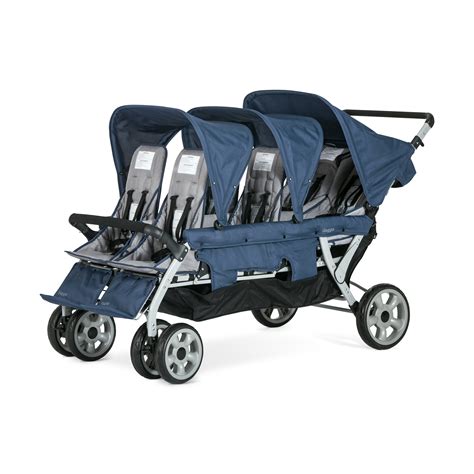 Gaggle® Jamboree 6-Seat Folding Stroller with Canopy, Navy/Gray ...