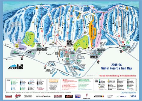 Blue Mountain Ski Trail Map - 108 Jozo Weider Blvd Collingwood Ontario ...