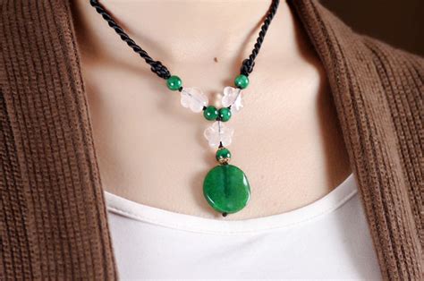 Necklace, Green Agate - ChinaTown-Shop