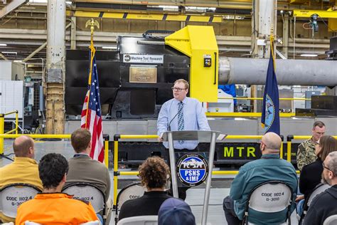 Dedication ceremony held for new propulsion shaft lathe that honors the memory and sacrifice of ...