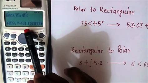 How To Convert Rectangular To Polar Form Using Scientific Calculator Images