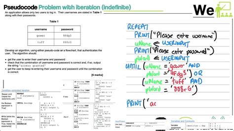 8 GCSE AQA Loops and Arrays Pseudocode - Worked through exam questions - YouTube