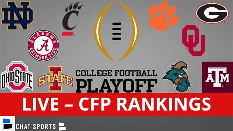 CFP Rankings LIVE – Top 25 Teams In 2nd-To-Last 2021 College Football Playoff Rankings - YouTube