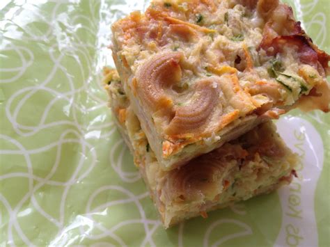 Zucchini and Pasta Slice - Lunch Box Ideas | Nicole | Flickr