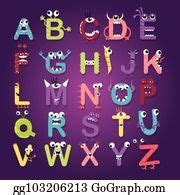 Vector Stock - O letter cartoon fun letters. alphabet for kids. children's font. dot texture ...