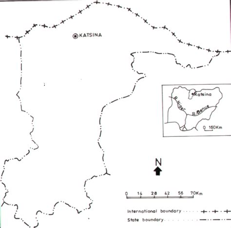 Map of Katsina State showing Katsina station (inset is the map of... | Download Scientific Diagram