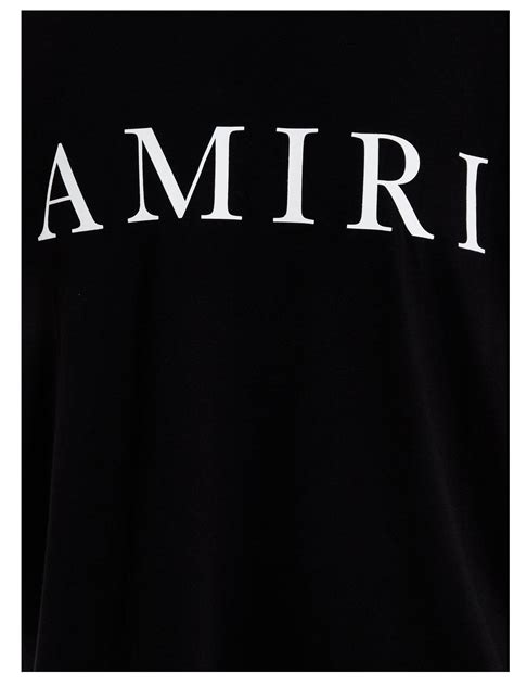 Amiri Cotton Logo Print T-shirt in Black for Men - Lyst