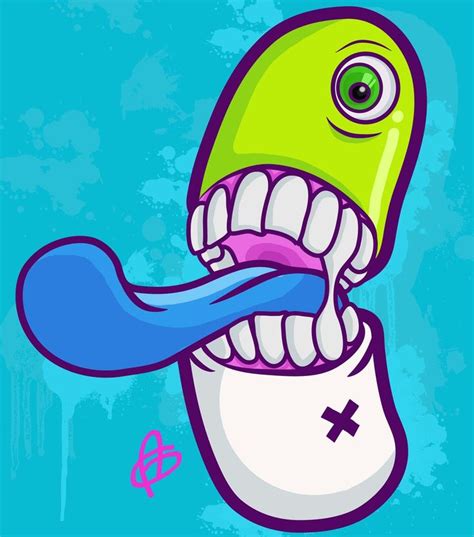 Happy Pill by AngelJ7 on deviantART | Graffiti characters, Graffiti ...