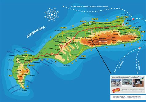 Mapas Detallados de Kos para Descargar Gratis e Imprimir