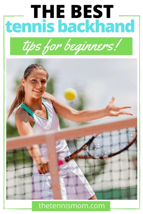 Best Tennis Backhand Tips for Beginners - The Tennis Mom