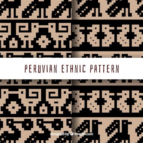 Free Vector | Two peruvian patterns