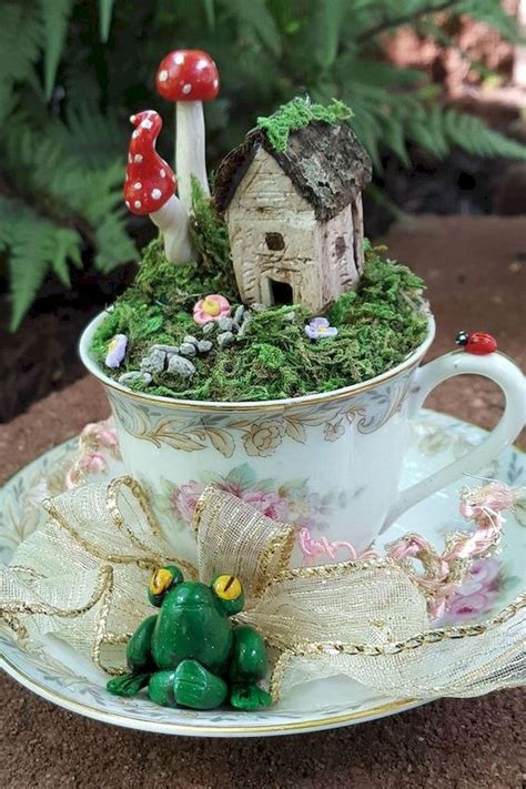 Simple Diy Tea Cup Ideas For Fairy Garden17 | Fairy garden crafts, Fairy garden designs, Fairy ...