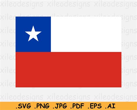 Chile National Flag SVG Chilean Nation Country Banner Cricut | Etsy