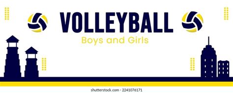 Volleyball Banner Design Copyspace Stock Vector (Royalty Free ...