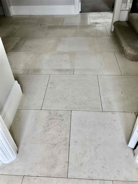 Large Dirty Limestone Floor Renovated in Highgate North London - Stone ...