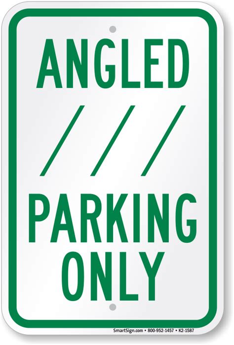 Parallel Parking Signs - Parking Spot Signs