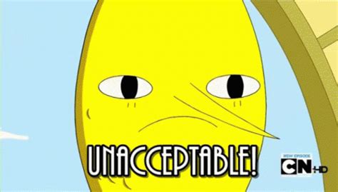 Unacceptable Earl Of Lemongrab GIF | GIFDB.com