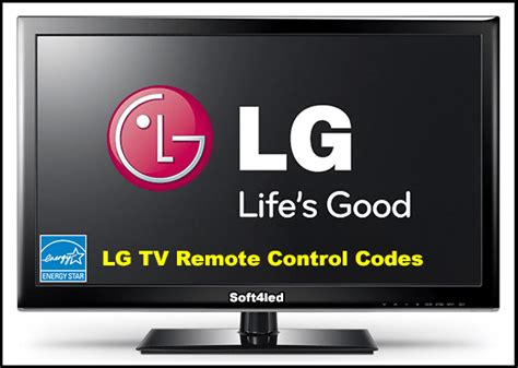 Universal Remote Control Codes For LG TV (3,4 And 5 Digits) » Soft4led