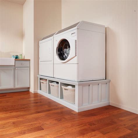 How to Build a Laundry Room Pedestal | Wasruimte organisatie, Wasruimte badkamer, Washok ikea