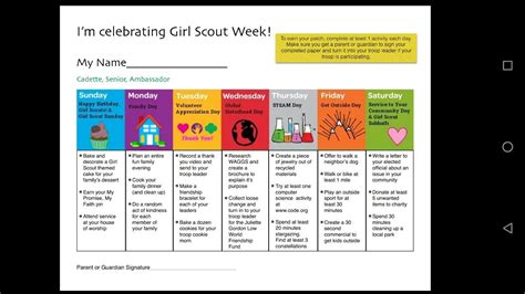 Girl Scout Week activities CSA Girl Scout Crafts, Girl Scout Ideas ...