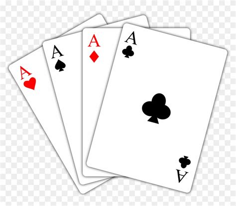 Ace Playing Card Png - Playing Cards 4 Aces, Transparent Png ...