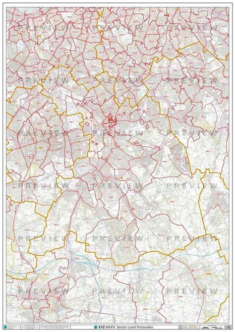 CR Postcode Map for the Croydon Postcode Area GIF or PDF Download – Map ...