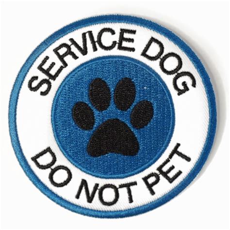 Patch - Service Dog - Do Not Pet (6 Colors) - Register My Service Animal, LLC