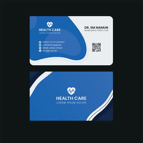 Medical Business card 20928576 Vector Art at Vecteezy