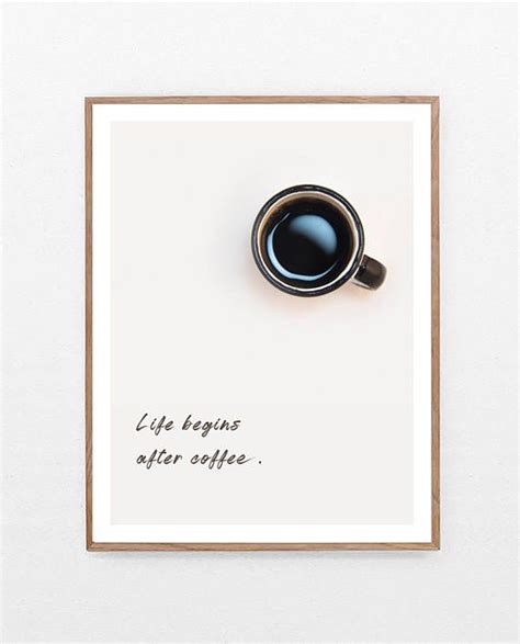 Printable Coffee Print | Minimalist Print | Minimal Quote Print ...