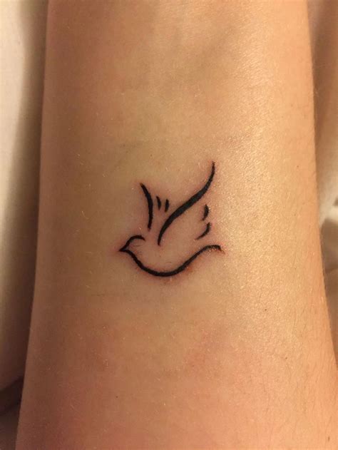 beginner tattoo design #simpletattoosmenarm | Small dove tattoos, Dove tattoo, Dove tattoos