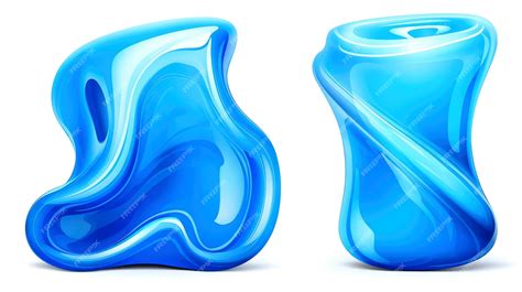 Premium Photo | Vibrant Liquid 3D Shapes Abstract Art on White Background