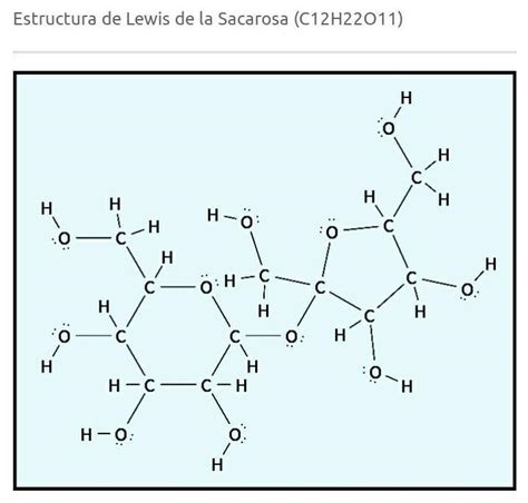 estructura de lewis C12H22O11 - Brainly.lat