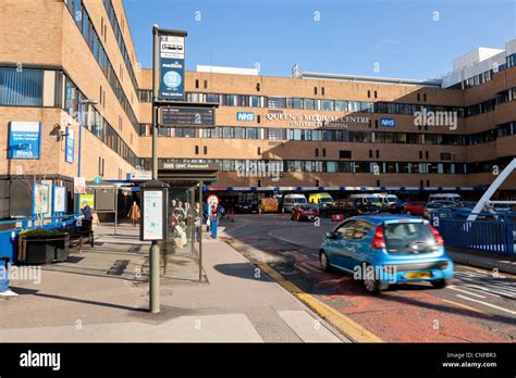 The hospital entrance at Queen's Medical Centre (QMC), Nottingham ...