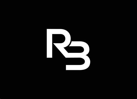 RB logo designed with letter R B in vector format. 8053835 Vector Art at Vecteezy