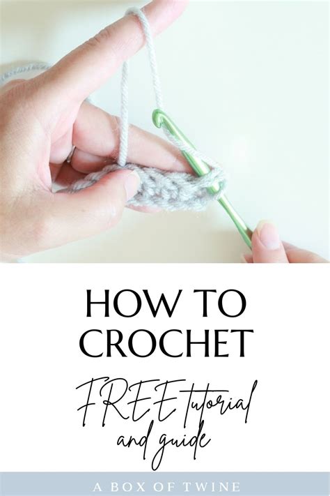 [FREE] Beginner Printable Basic Crochet Stitch Guide - A BOX OF TWINE