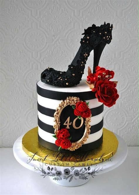 40th birthday cake for women, 40th birthday cakes, Celebration cakes