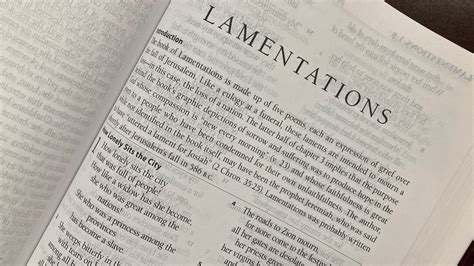 Understanding the Book of Lamentations