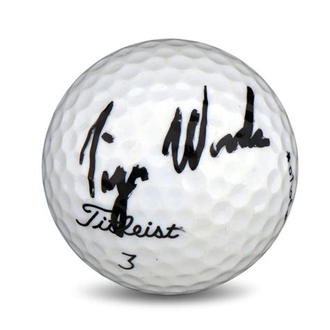 Lot Detail - Golf Ball Signed by Tiger Woods