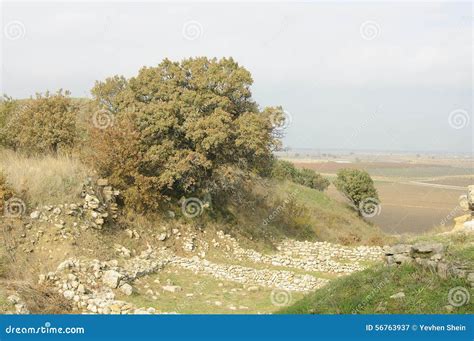 Ruins of Troy stock image. Image of hellenistic, aegean - 56763937